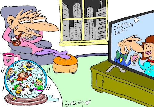 Cartoon: waste of time (medium) by yasar kemal turan tagged waste,of,time