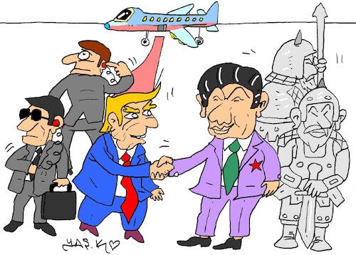Cartoon: well established protection (medium) by yasar kemal turan tagged well,established,protection