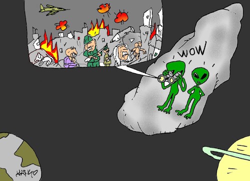 Cartoon: wow (medium) by yasar kemal turan tagged wow