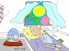 Cartoon: a warm dream (small) by yasar kemal turan tagged warm,dream