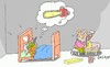 Cartoon: bad dream (small) by yasar kemal turan tagged bad,dream
