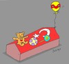 Cartoon: children and terrorist (small) by yasar kemal turan tagged children,and,terrorist