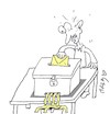 Cartoon: cutting machine (small) by yasar kemal turan tagged cutting,machine