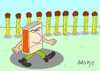 Cartoon: dictator (small) by yasar kemal turan tagged dictator,match,soldier