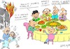 Cartoon: food for bosses (small) by yasar kemal turan tagged food,for,bosses