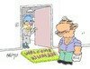 Cartoon: insist (small) by yasar kemal turan tagged insist