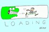 Cartoon: loading (small) by yasar kemal turan tagged loading,computer,internet