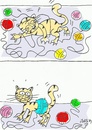 Cartoon: love balls (small) by yasar kemal turan tagged love,balls,cat