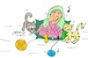 Cartoon: love of music (small) by yasar kemal turan tagged love,of,music