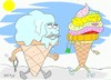 Cartoon: Maras ice cream-mcdonalds (small) by yasar kemal turan tagged maras,ice,cream,mcdonalds,love,turkey