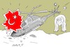 Cartoon: Mother of a Martyr (small) by yasar kemal turan tagged mother,of,martyr