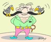 Cartoon: pala-mustache (small) by yasar kemal turan tagged pala,mustache