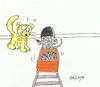Cartoon: small operator (small) by yasar kemal turan tagged operator