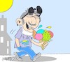 Cartoon: summer (small) by yasar kemal turan tagged summer