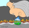 Cartoon: teardrop (small) by yasar kemal turan tagged teardrop