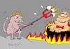Cartoon: temperature (small) by yasar kemal turan tagged temperature