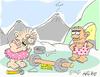Cartoon: the first plate (small) by yasar kemal turan tagged first,plate,car,wheel