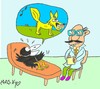 Cartoon: therapy (small) by yasar kemal turan tagged therapy,fox,crow,cheese,psychology