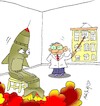 Cartoon: War should be banned (small) by yasar kemal turan tagged war,should,be,banned