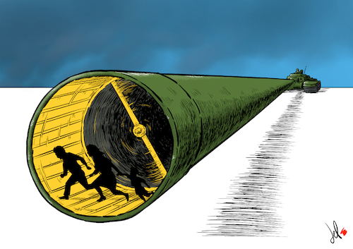 Cartoon: The refugees wheel (medium) by Emanuele Del Rosso tagged ukraine,russia,putin,nato,war,europe,refugees,ukraine,russia,putin,nato,war,europe,refugees
