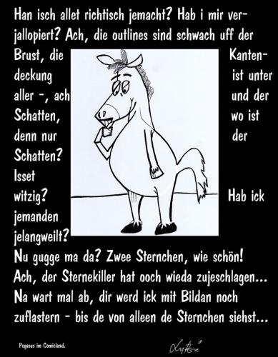 Cartoon: Pegasus im Comicland (medium) by Lutz-i tagged comic,pegasus