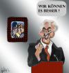 Cartoon: Wir können es besser! (small) by Lutz-i tagged steinmeier,merkel,sarkozy