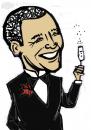 Cartoon: We can! (small) by Jollustration tagged barack obama president usa feiern wahl