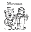 Cartoon: Dictators bond (small) by AudreyD tagged gaddafi,chavez,caricature,humor,audrey