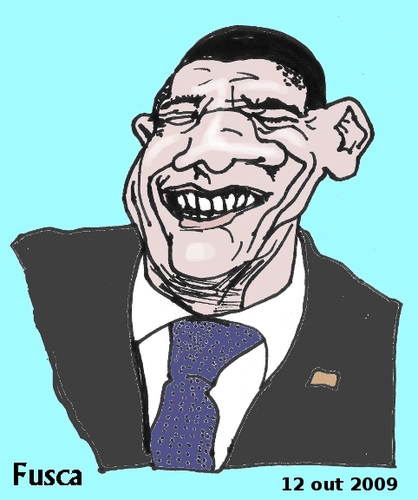 Cartoon: Obama (medium) by Fusca tagged subimperialism,dictatorships,international,usa,politicians,obama