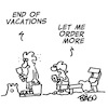 Cartoon: end of vacations (small) by fragocomics tagged holidays,vacations,summer,beach,sea