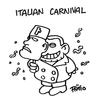Cartoon: Italian Carnival (small) by fragocomics tagged berlusconi italy bunga ruby sexual scandal politics