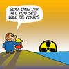 Cartoon: tomorrow sun rise (small) by fragocomics tagged nuclear debate italy berlusconi future japan earthquake security