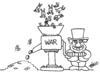 Cartoon: War kill people produce money (small) by fragocomics tagged against war dictators repression money