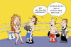 Cartoon: Nummerngirl (small) by ChristianP tagged nummerngirl,girl,boxing