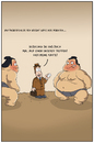 Cartoon: sumo weightwatcher (small) by ChristianP tagged sumo weightwatcher