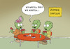 Cartoon: Zombie-Skat (small) by ChristianP tagged zombies,skat