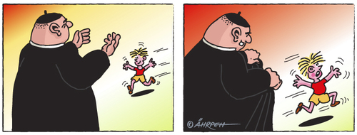 Cartoon: Kath. Kinderbetreuung (medium) by rpeter tagged katholische,kirche,kinder,missbrauch,pädophil,katholisch,kinderfreundlich,schutz