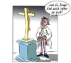 Cartoon: Der wahre Grund... (small) by rpeter tagged papst kondom verhütung kirche katholisch