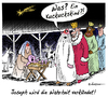 Cartoon: Die Weihnachtsbotschaft (small) by rpeter tagged jesus,maria,joseph,stall,könige,weihnachten,bethlehem