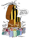 Cartoon: Trojaner (small) by rpeter tagged merkel guido trojanisches pferd volk regierung wahlversprechen