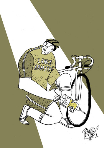 Cartoon: Pumping dope (medium) by Ramses tagged cicling,olympics,sports,doping