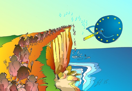 Cartoon: EuroSonne (medium) by medwed1 tagged union,eu
