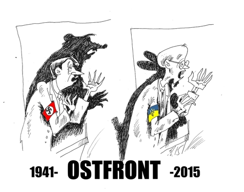Cartoon: Ostfront (medium) by medwed1 tagged uktaine,ostfront,europe