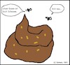 Cartoon: Ach nee... (small) by Kruscha tagged scheisse,fliegen,ernährung,exkremente,kot