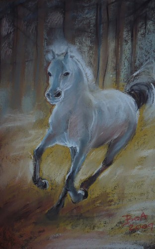 Cartoon: Horse (medium) by boa tagged painting,color,oil,boa,romania,painter,landscape
