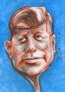 Cartoon: Kennedy (small) by boa tagged caricature,cartoon,happy,nice,painting,humor,comic,boa,romania