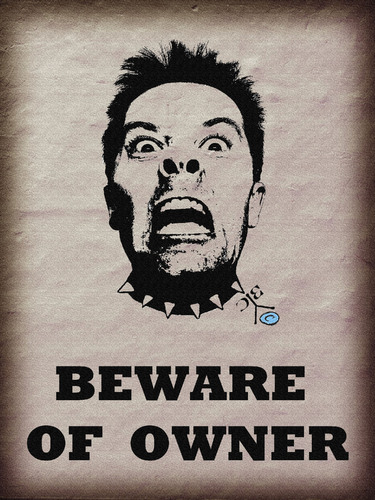 Cartoon: Beware of owner (medium) by Zoran Spasojevic tagged spasojevic,zoran