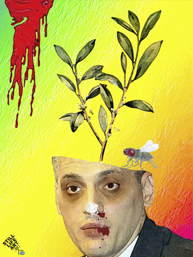 Cartoon: Coca in potted (medium) by Zoran Spasojevic tagged serbia,kragujevac,graphics,collage,digital,paske,emailart,spasojevic,hallucination,lsd,zoran,potted,in,coca