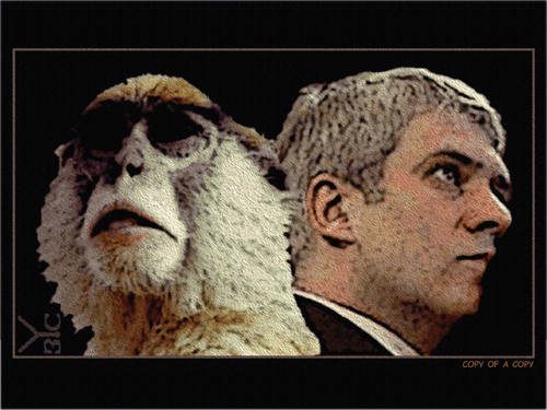 Cartoon: Contemplation (medium) by Zoran Spasojevic tagged serbia,kragujevac,paske,collage,digital,spasojevic,zoran,emailart,monkey,contemplation