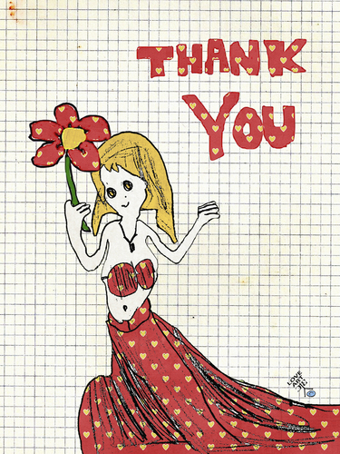 Cartoon: My girlfriend with flower (medium) by Zoran Spasojevic tagged serbia,kragujevac,paske,zoran,spasojevic,flower,girlfriend,girl,graphics,collage,digital,emailart